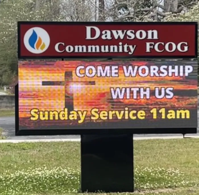 dawson church LED Banner