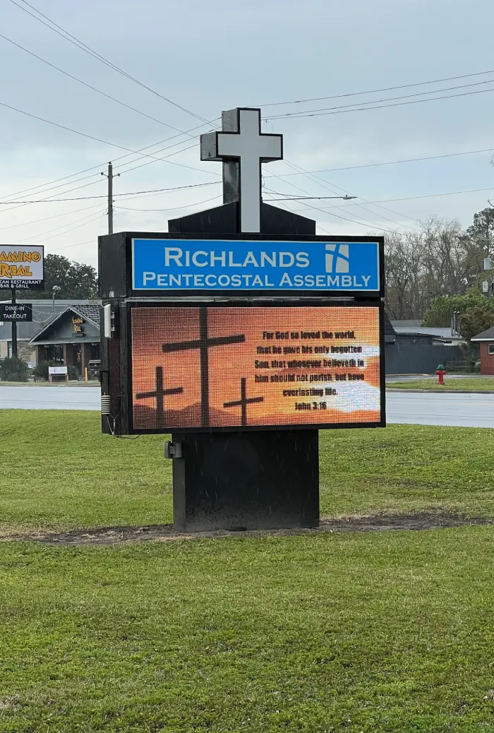 Richlands Pentecostal LED Banner